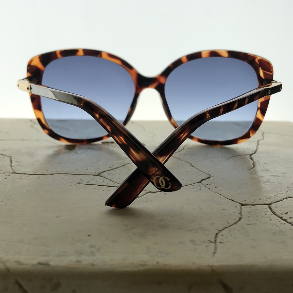 Oleg Cassini Big Round Tortoise Shell Cat Eye Fra… - image 2